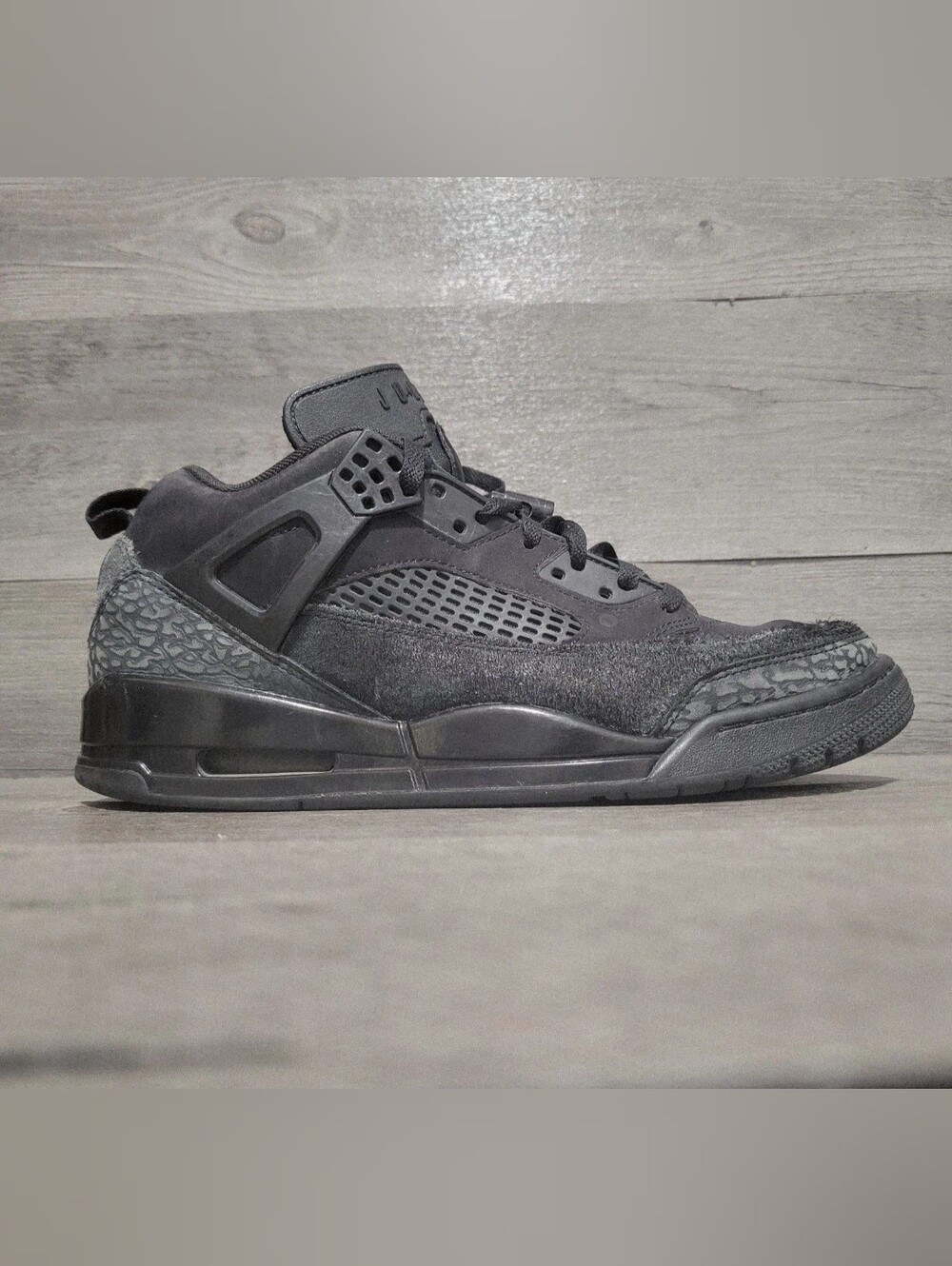 Jordan Spizike Low Black Cat Men's Sz 11 Anthracite FQ1759-001 Shoes